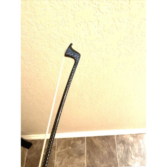 Carbon Fiber Professional Violin Bow Silver Braided 4/4 With Case - Picture 9 of 9